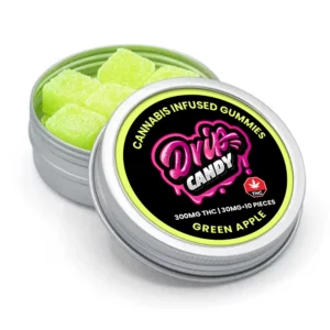 Green Apple Infused Gummies 300MG THC