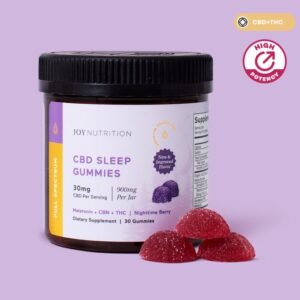 Alternative view of Joy Organics, CBD Sleep Gummies + CBN + THC, Nighttime Berry, Full Spectrum, 30ct, 30mg THC + 90mg CBN + 900mg CBD
